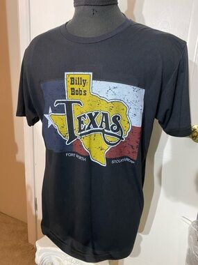Next Level Apparel Black Billy Bob's Texas Graphic Tee